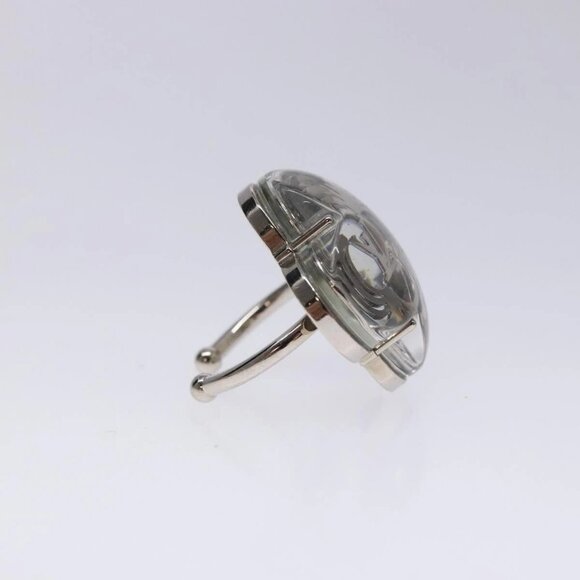 LOUIS VUITTON Berg Alafoli Ring metal Silver M65665 #21(JP Size) LV Auth 135225V - Picture 5 of 11